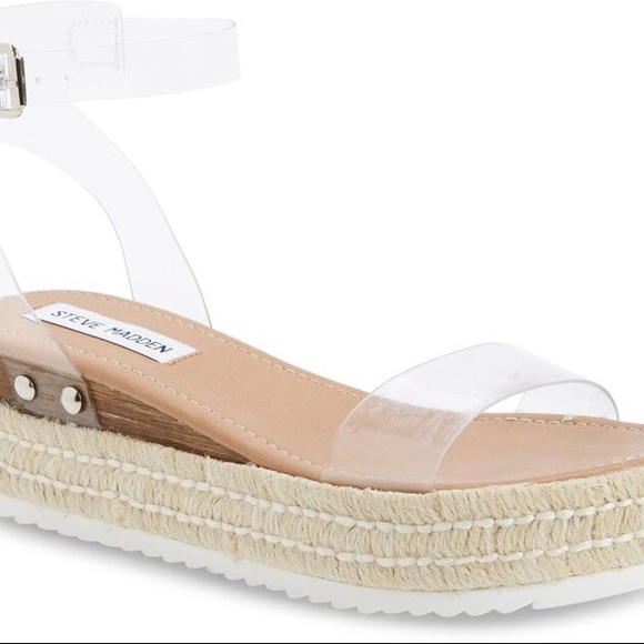 Steve Madden Clear Platform Heels